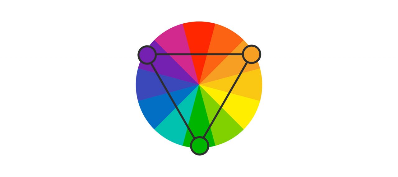 Alternativ triad färgcirkel